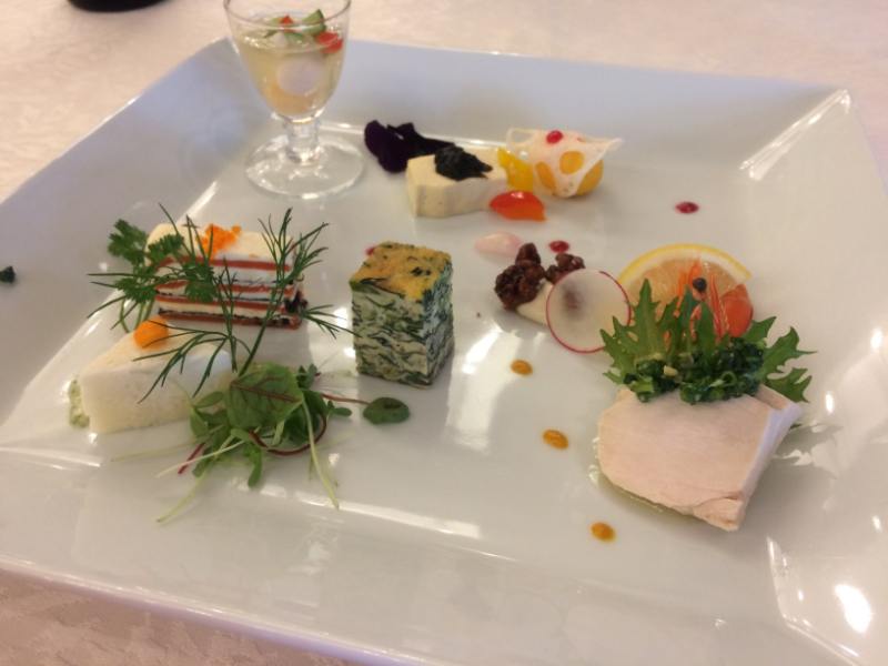 ブライダルフェアの前菜盛り合わせ