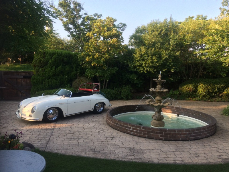 結婚式場のテラス