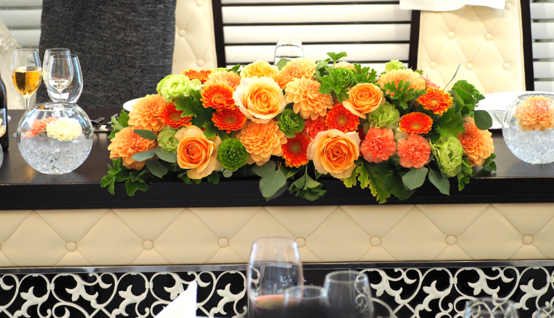 結婚式のメインテーブル