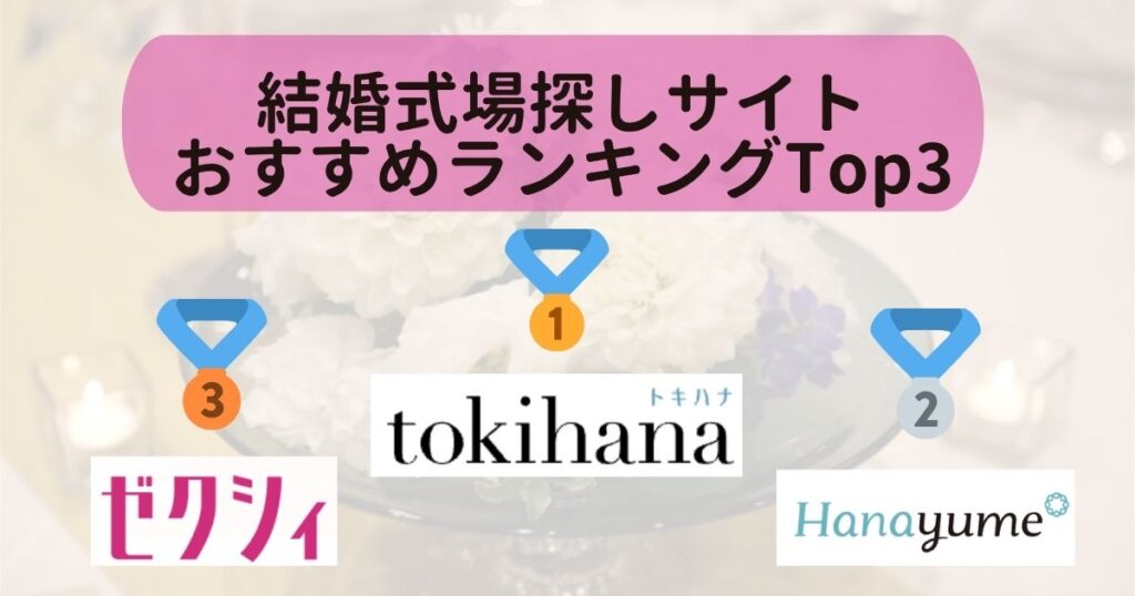 結婚式場探しサイトおすすめランキングTop